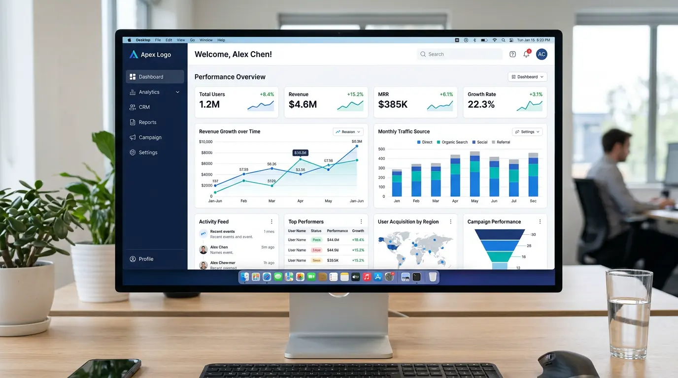 Mockup Application Web Sur Mesure SaaS